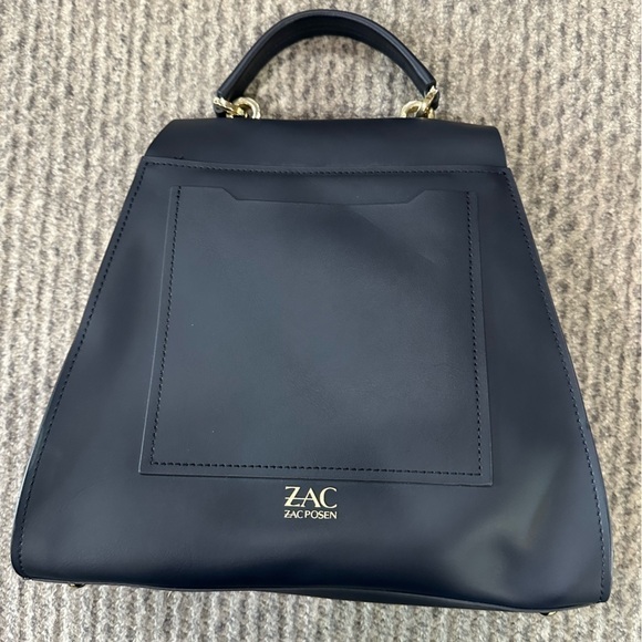 ZAC POSEN Navy Blue Eartha Top Handle Bag, NWOT! - Picture 12 of 15